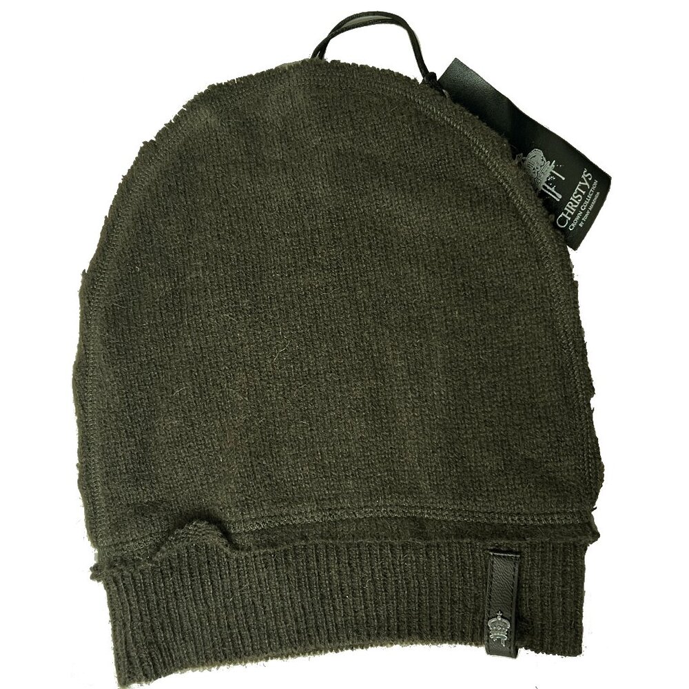 Vintage Christys' Crown Series Beanie Distressed Rugged Cut Seam Out Knit Cap